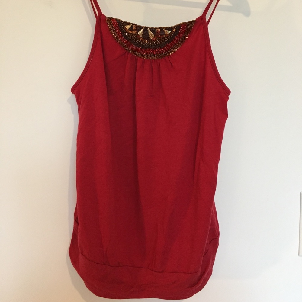 Banana Republic beaded cami - 🍂 🍁 colors!!